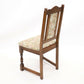 6 Old Charm Dining Chairs Tonwell Rose Upholstery Tudor Brown FREE UK Delivery*. SBR9719/2510D
