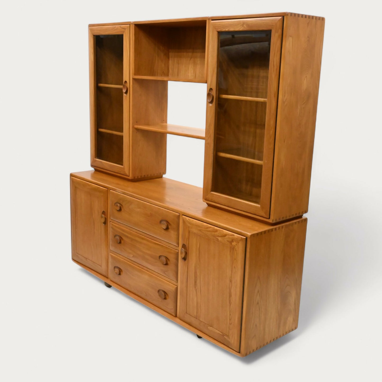 Ercol Windsor Sideboard Display Cabinets Light Finish #455L FREE* UK Delivery. SBR10446/1205E