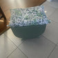 Small mid century Ottoman storage and seat. Sage green paint makes you choose the material.