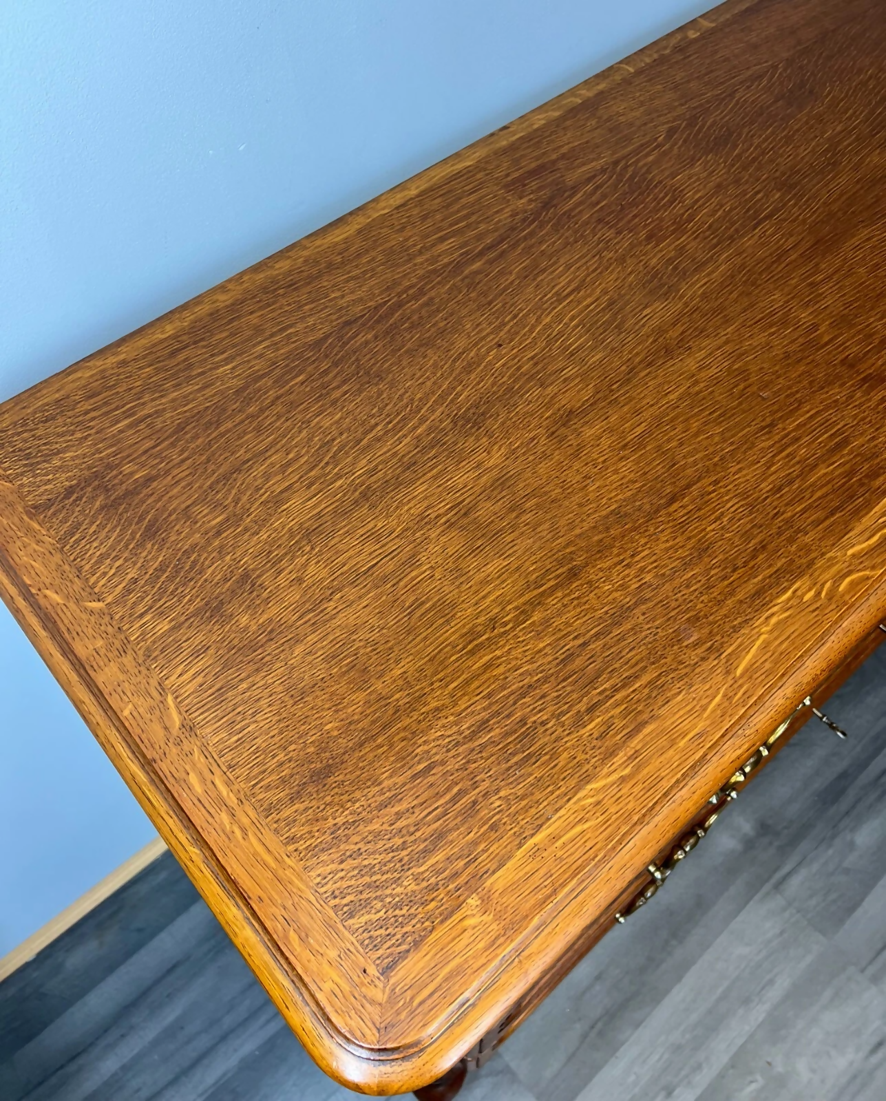 Chest of Drawers Vintage French Louis XVI Style Oak 3 Drawers Cabinet LOT 3770