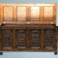 A Large Carved Oak Bedding or Blanket Box With Raised Linen Fold Panels