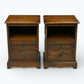 2 Old Charm Bedside Cabinets With Drawers Model 2235 Light Oak FREE UK DELIVERY*. SBR11059/1710E