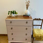 Vintage chest of drawers, pink