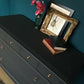 Dark grey solid mahogany stag Chest Of Drawers
