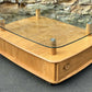 Ercol Light Elm Windsor Glass Top Coffee Table - Pandoras Box