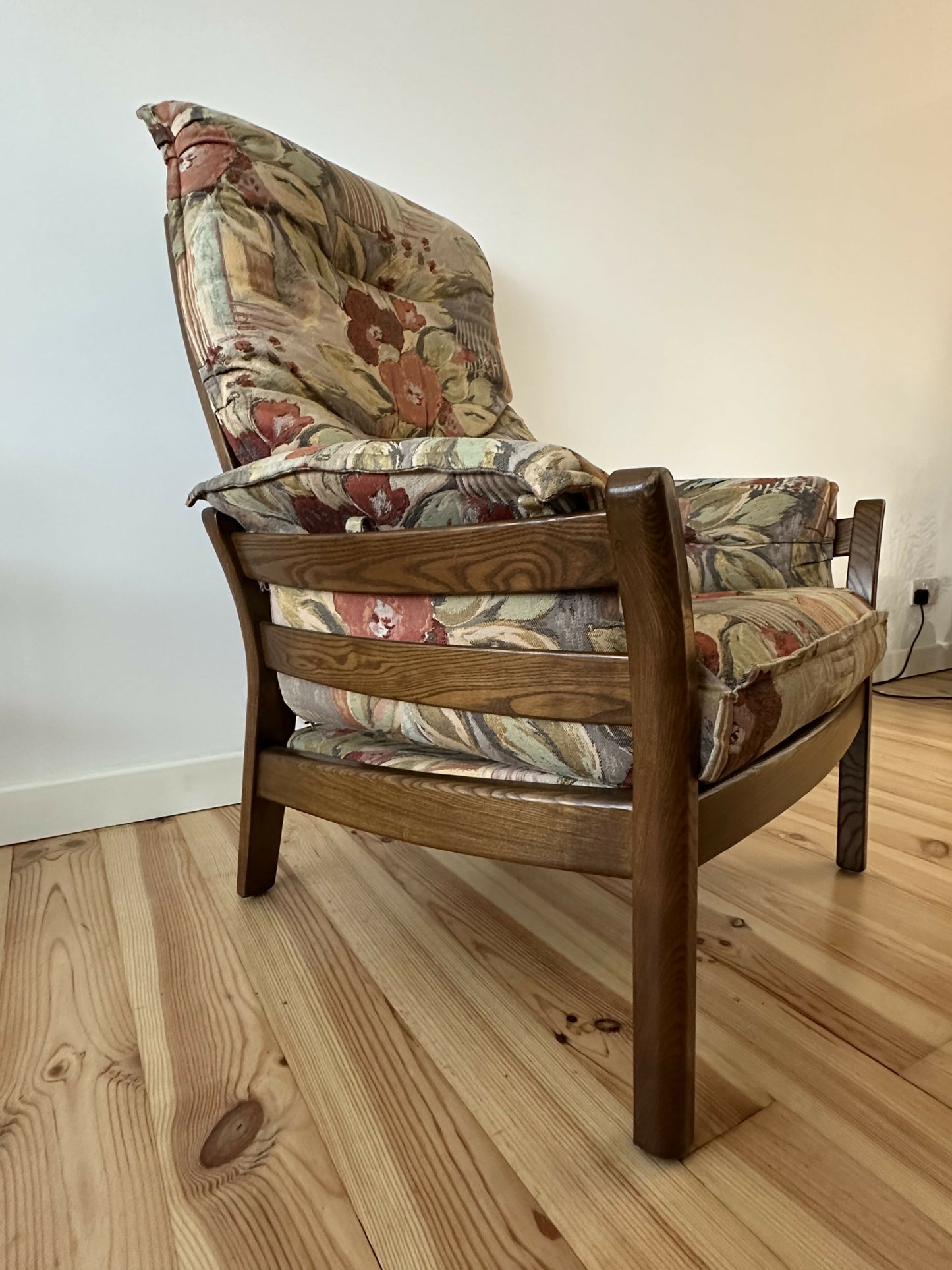 Vintage Ercol Saville Low Back Easy Chair Mid Century Ercol Arm Chair