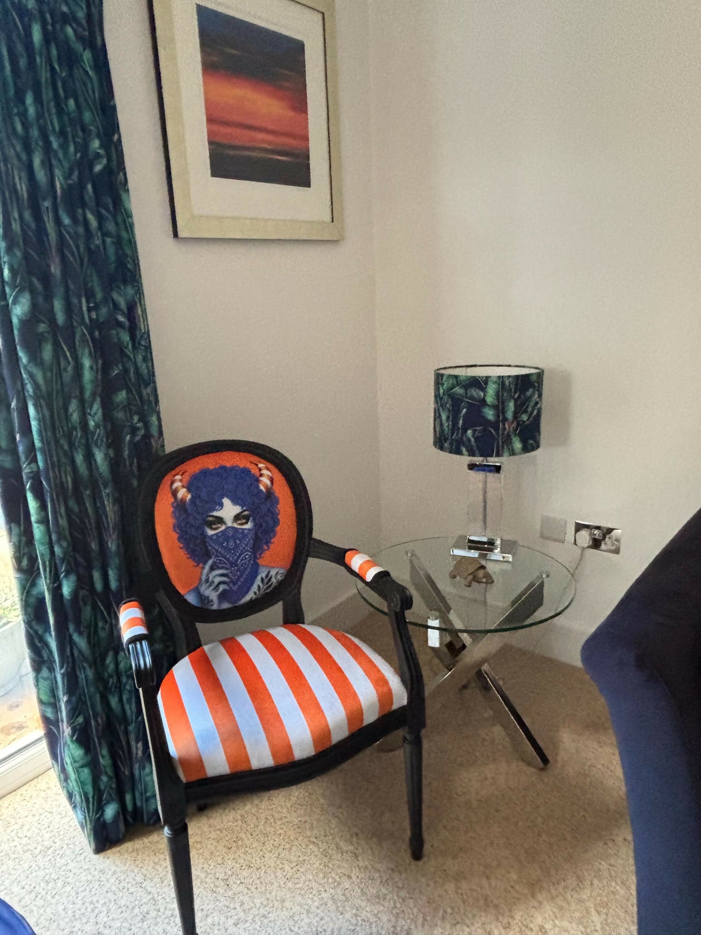 The Blue Bandit Vintage Accent Chair