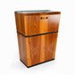 Vintage Art Deco Walnut Cocktail Cabinet | Mid Century Drinks Bar Cupboard