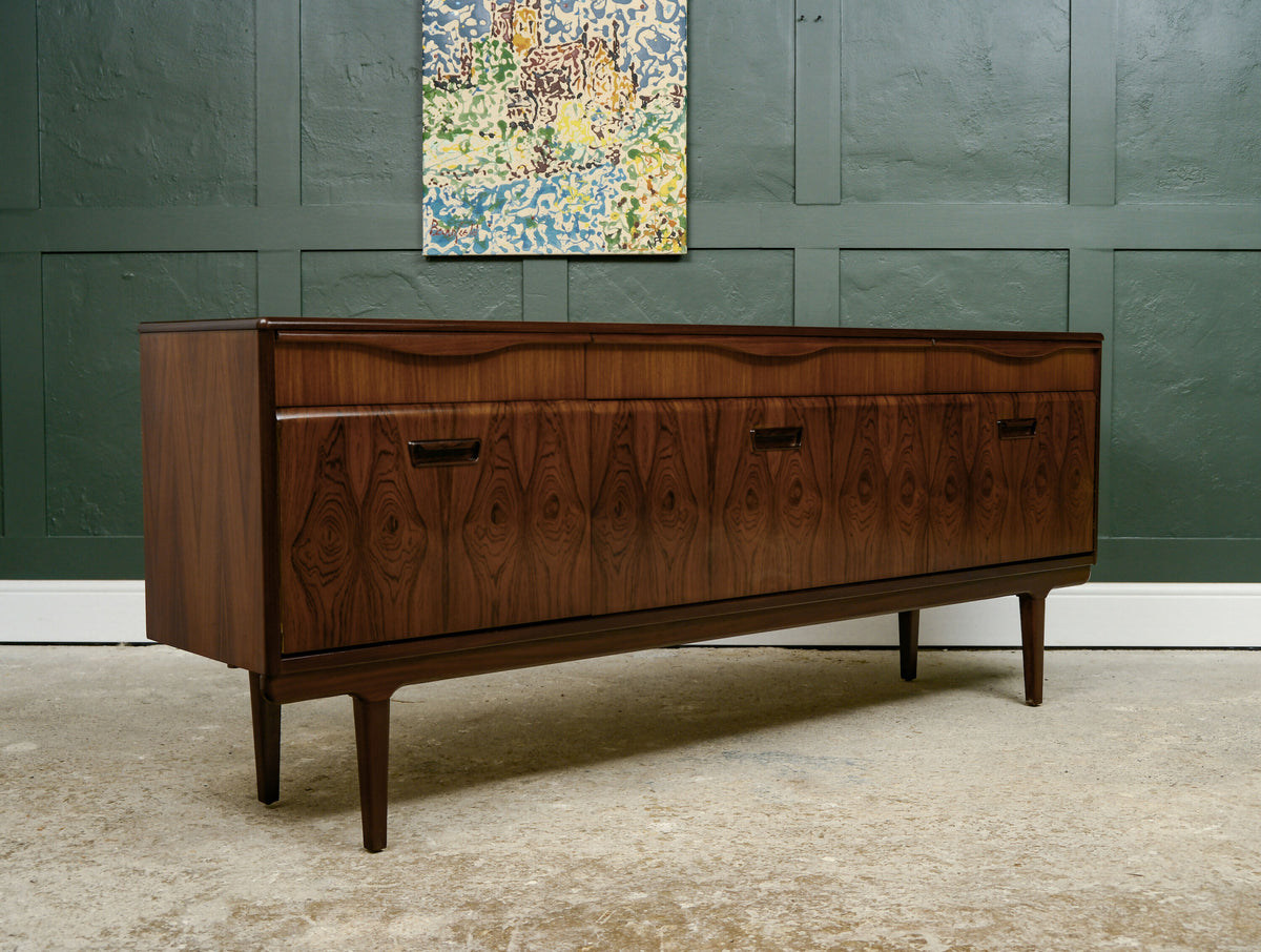 Mid Century Long John Sideboard with Drinks Cupboard