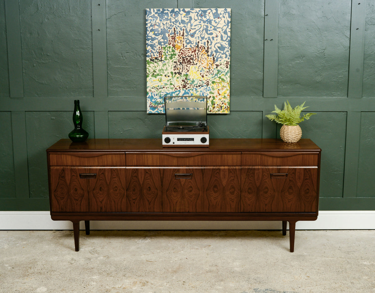 Mid Century Long John Sideboard with Drinks Cupboard