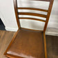 Set Of Four Mid Century Oak Dining Chairs