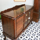 Rare Dutch Colonial Break Front Side Board Credenza South African Stink Wood