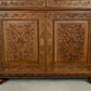 Antique French Walnut Linen Press Housekeepers Cupboard - Ornately Carved