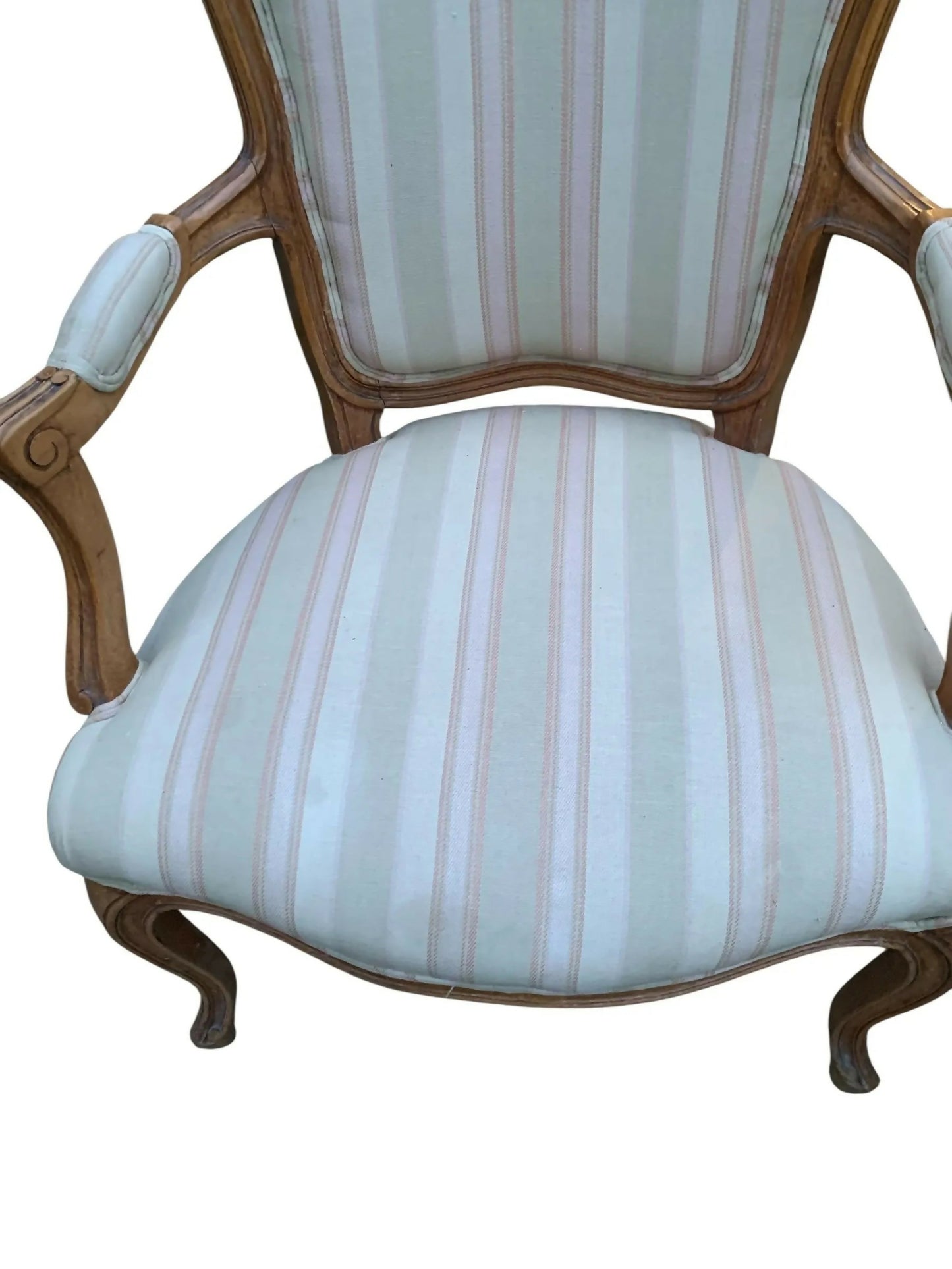 Louis XVI style vintage carved arm chairs