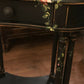 Painted Black Table with Pink Roses