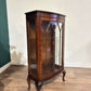 Vintage Mahogany Bow Front Display Cabinetnn