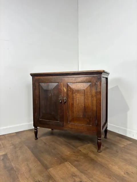 Vintage Rustic Oak Two Door Cabinet