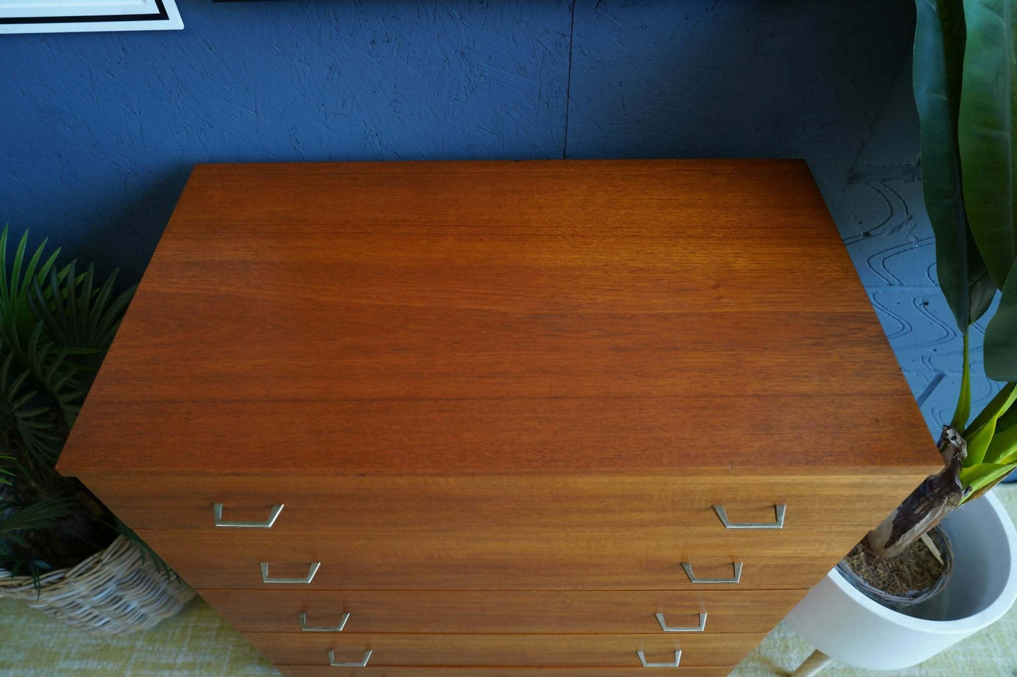 Austin Suite Tallboy Chest Of Drawers Mid Century 1960s (Oak)