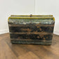 Vintage Indian Reclaimed Hand Painted Metal Trunk