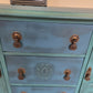 Vintage solid oak sideboard/cabinet/bar.