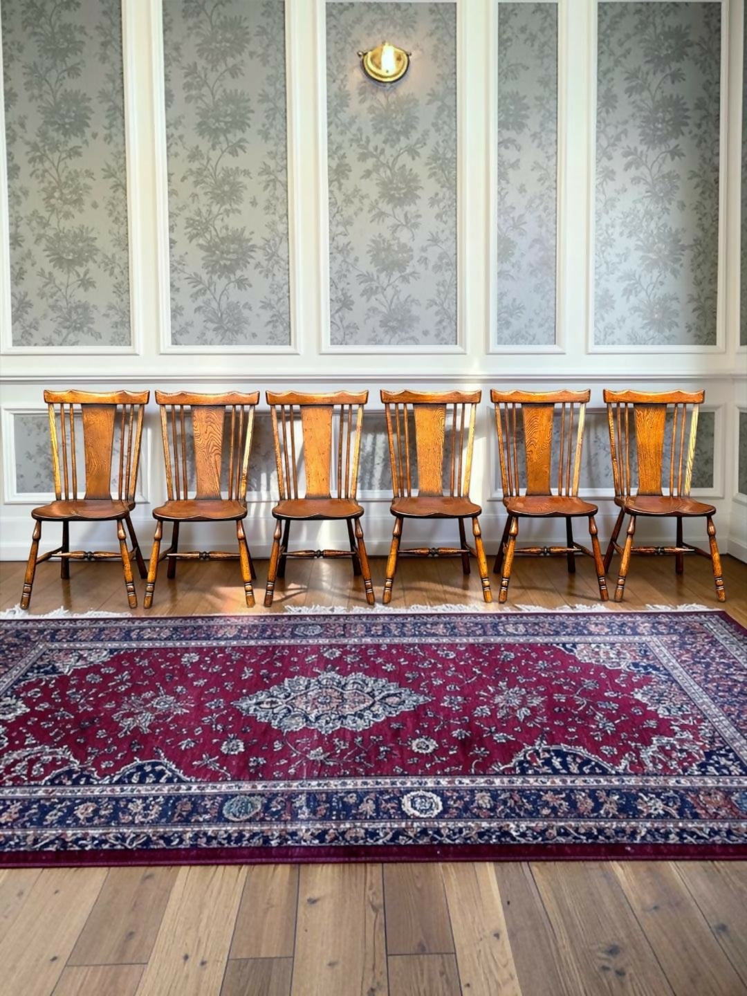 Set of Six Oak Yeomans Dining Chairs - Batheaston Furniture BC81
