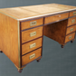 English Campaign Style Pedestal Desk by Baker Furniture Collectors Edition