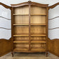 Bookcase Vintage French Louis XIV Style Oak Display Cabinet Sideboard LOT 6359