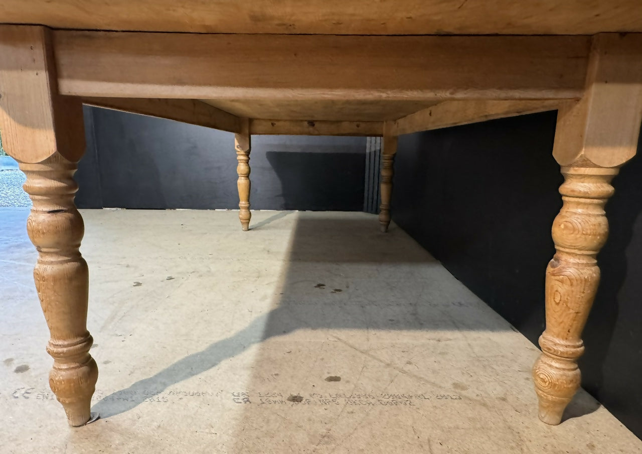Large and Deep Pine Farmhouse Dining Table