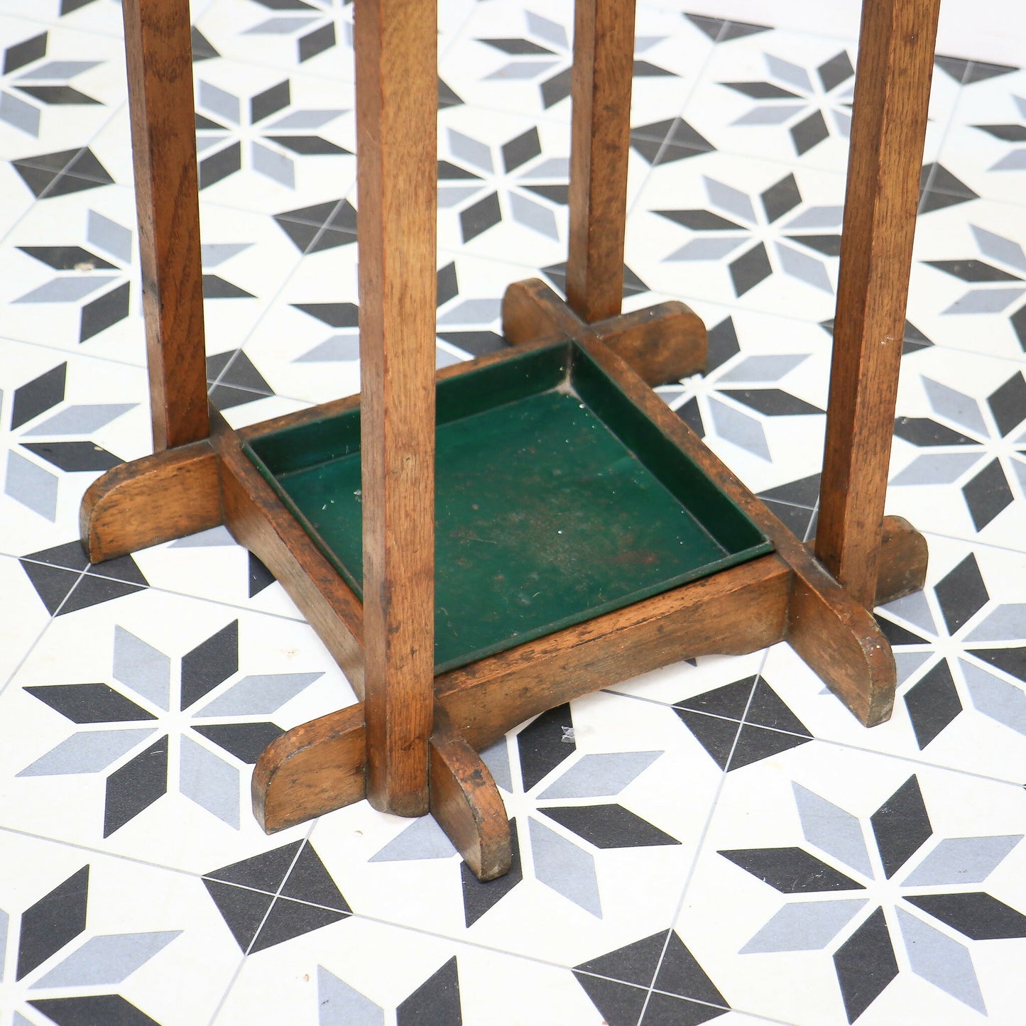 Arts and Crafts Coat Stand Hall Stand Edwardian in Solid Oak.