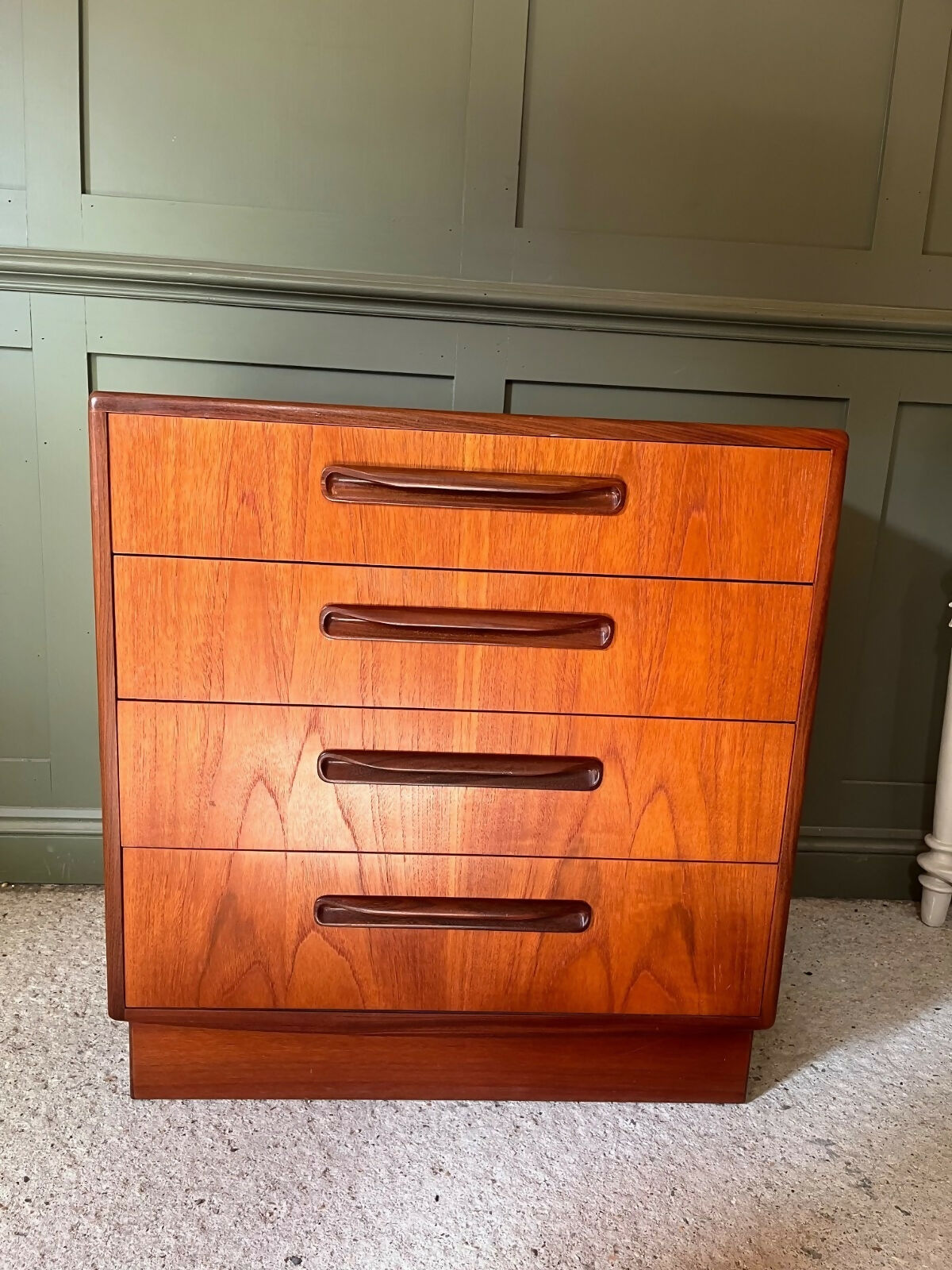 Vintage G Plan Teak Chest Of Drawers Fresco Range 4 Drawer Chest