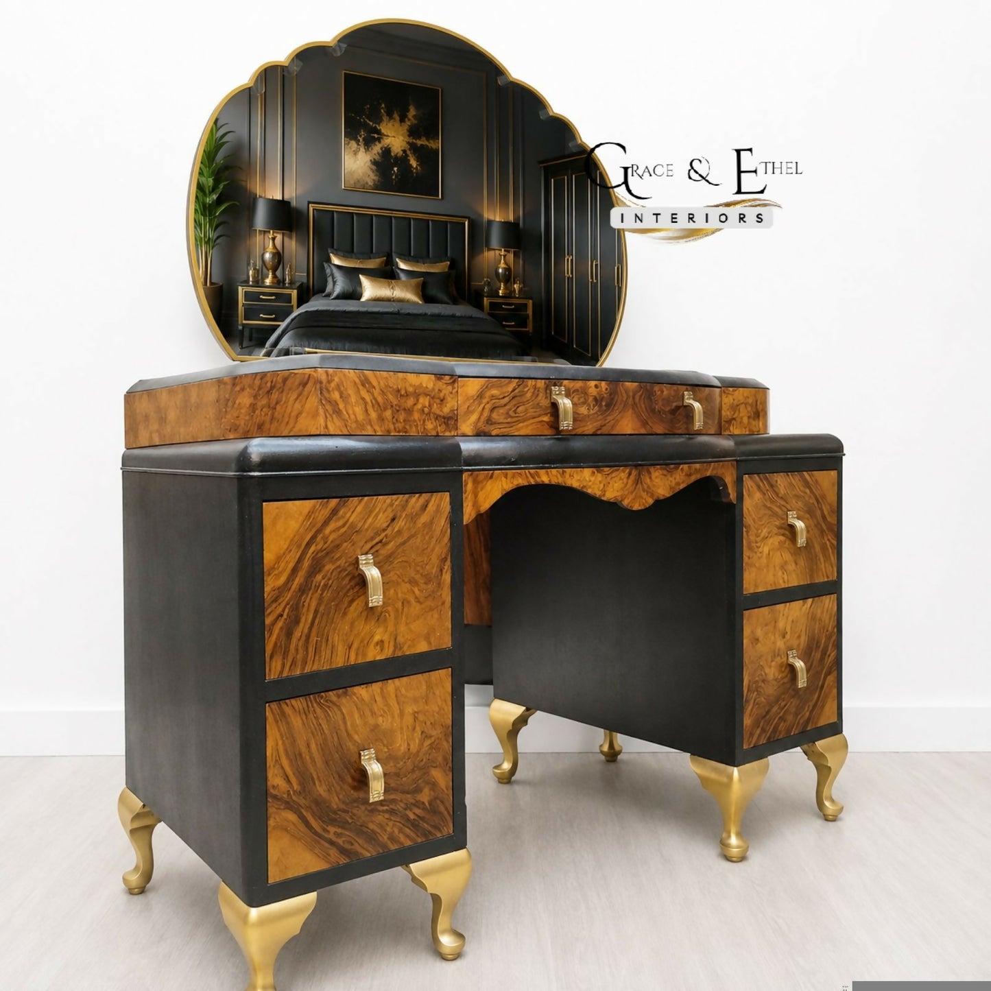 Vintage Art Deco Vanity Table | Elegant Dressing Table