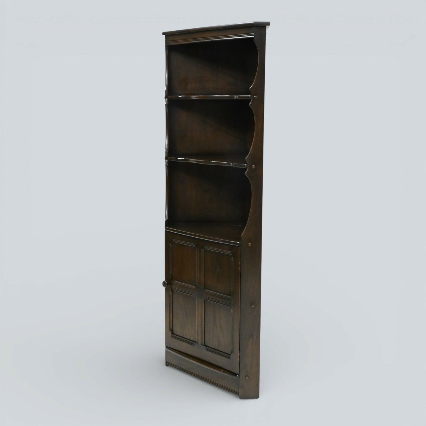 Genuine Ercol Mural Corner Cabinet with Shelves and Cupboard TR FREE UK Delivery