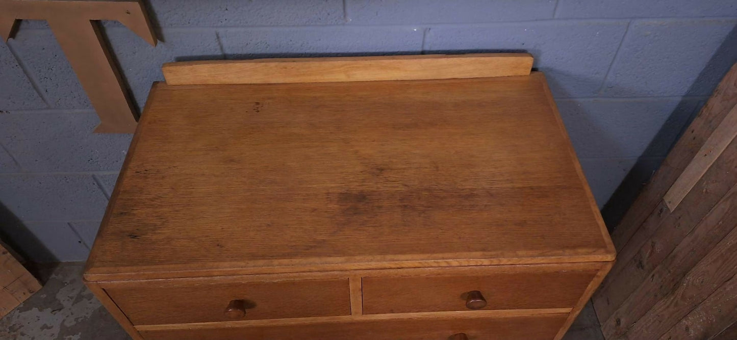 Chest of Drawers ~ oak ~ mid century ~ ex-Ministry of Defence