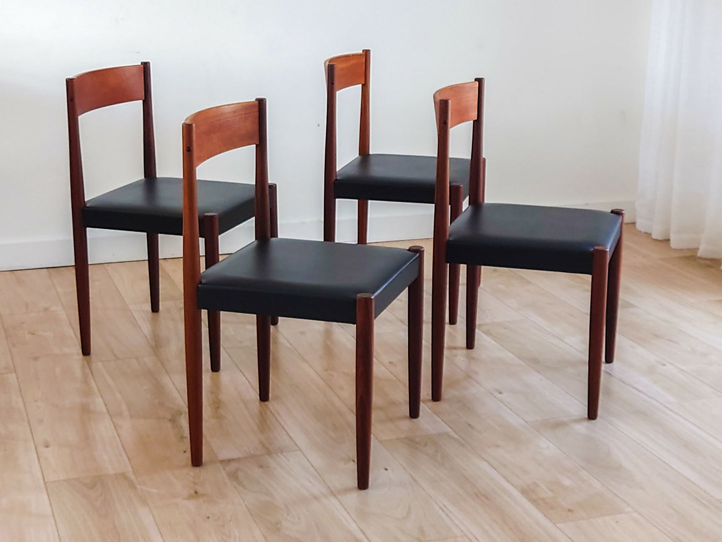 Mid Century Danish Dining Chairs By Poul M Volther For Frem Røjle
