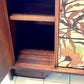 Upcycled Vintage Mid Century Sideboard, Tv Unit , 1970's Floral Print , Living Room, Dining Room Storage.