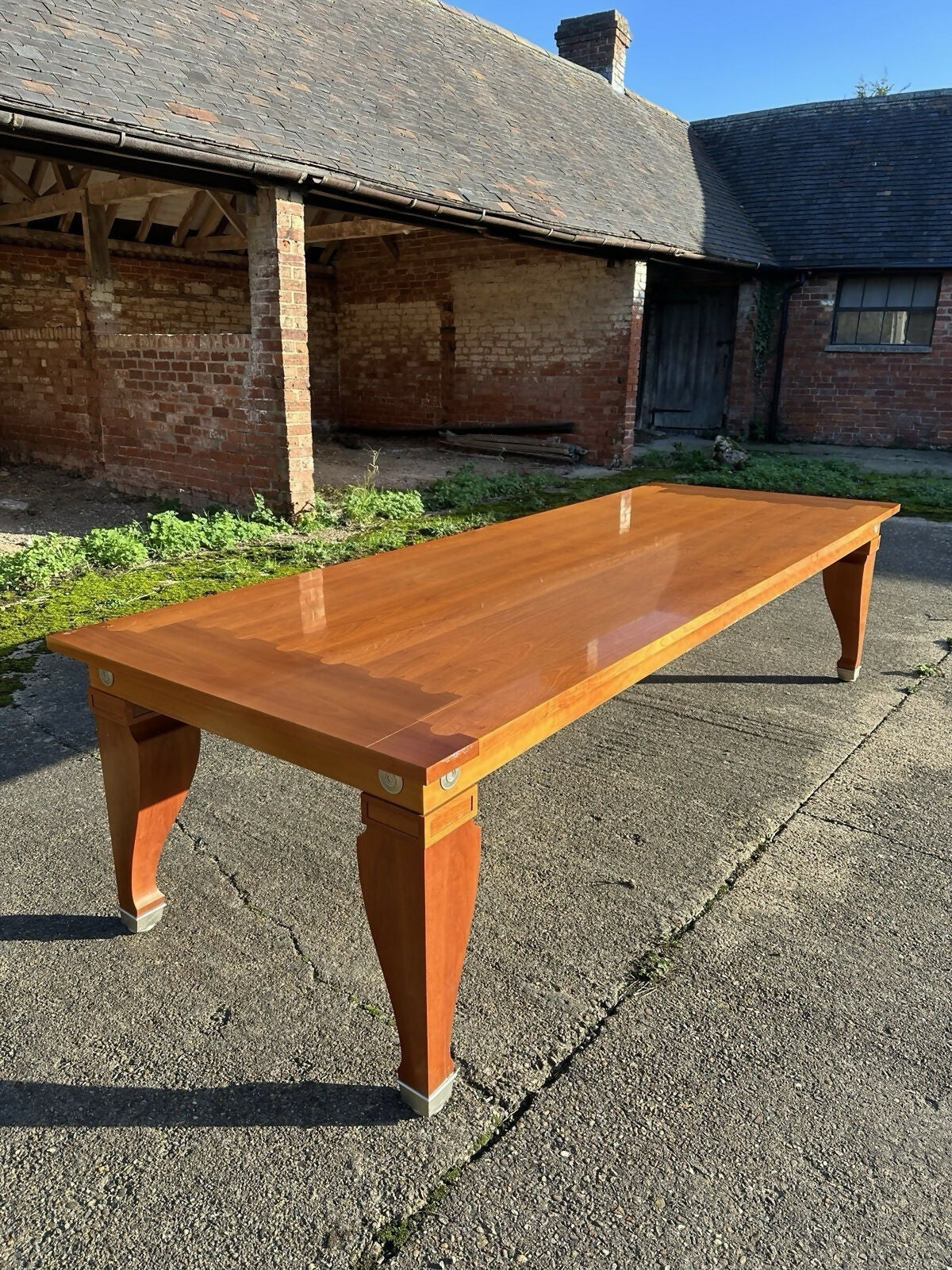 Vintage Leon Krier for Giorgetti Mensa Magna Large Dining Boardroom Table