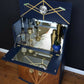 "Diamonte' Burr Walnut Cocktail Cabinet, Vintage 1950 Narrow Drinks Cocktail Cabinet