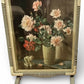 1950s firescreen table with lithograph, convertible fire screen, Edwin Byatt MCM