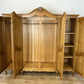 Wardrobe Vintage French Louis XVI Style Oak Four Door Carved Armoire LOT 6455