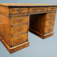 Good Quality Heals of London Walnut Pedestal Desk