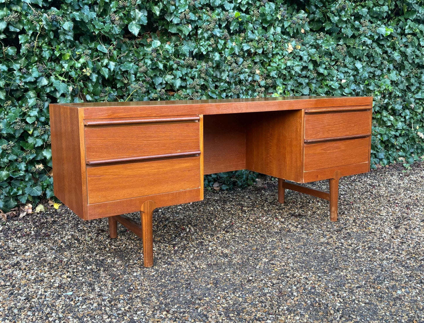 Vintage Beithcraft Teak Dressing Table/Laptop Desk