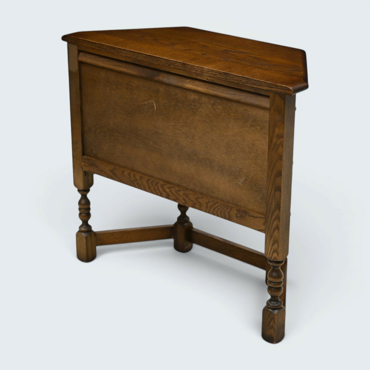 Old Charm Canted Table Hall Table Cupboard Light Oak Finish FREE UK Delivery