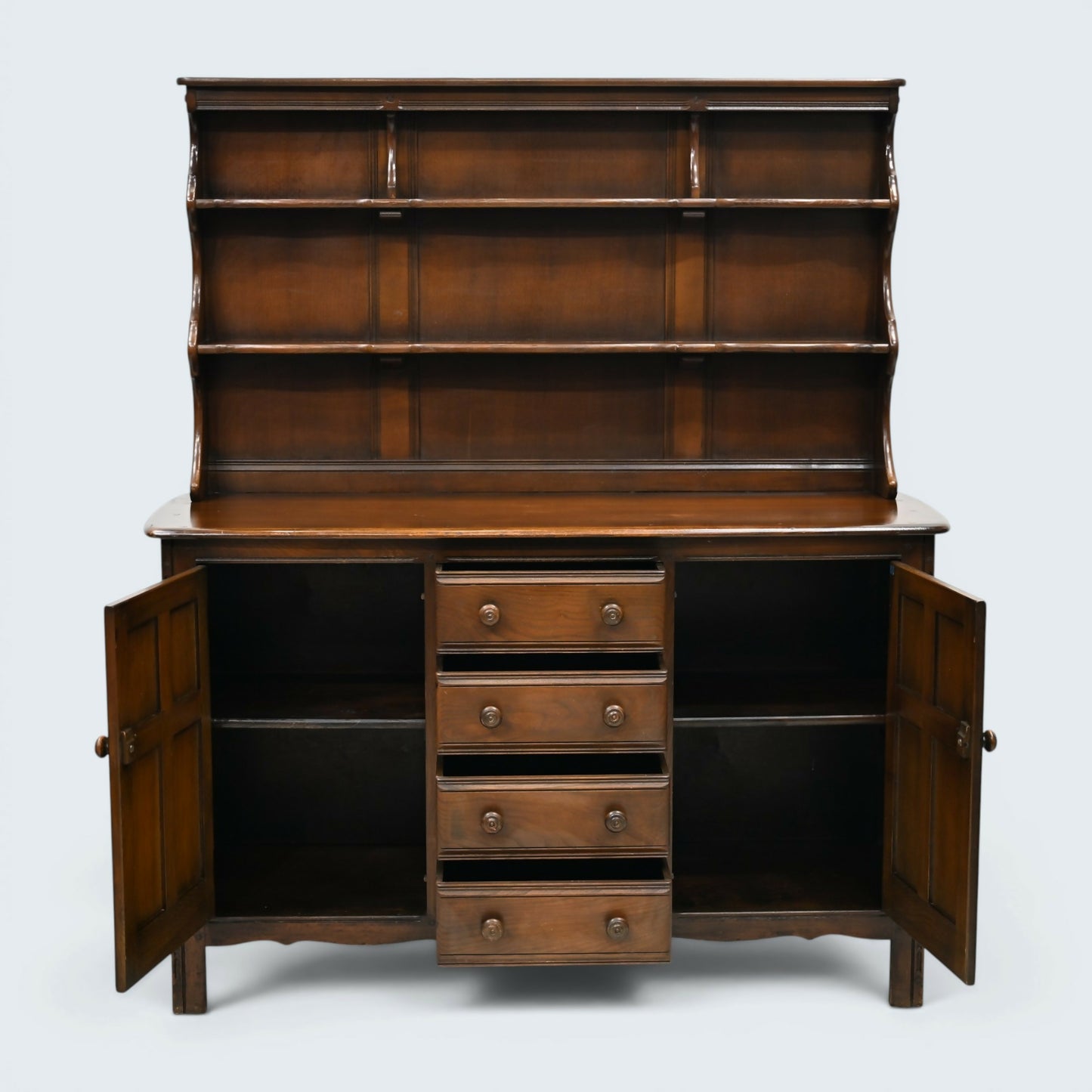 Ercol Sideboard Welsh Dresser Top 4 Drawers 2 Cupboards 282D FREE UK Delivery*