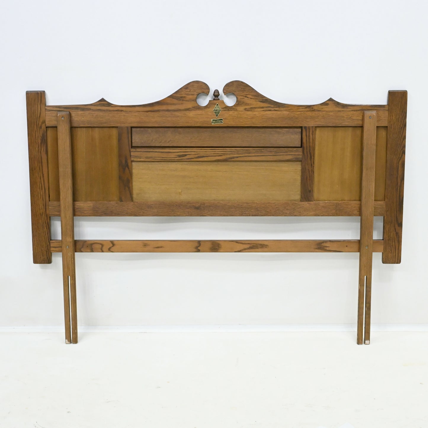 Old Charm Double Headboard Vintage Oak Gothic Carvings FREE UK Delivery*