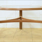 Vintage coffee table teak Nathan glass top mid century danish design
