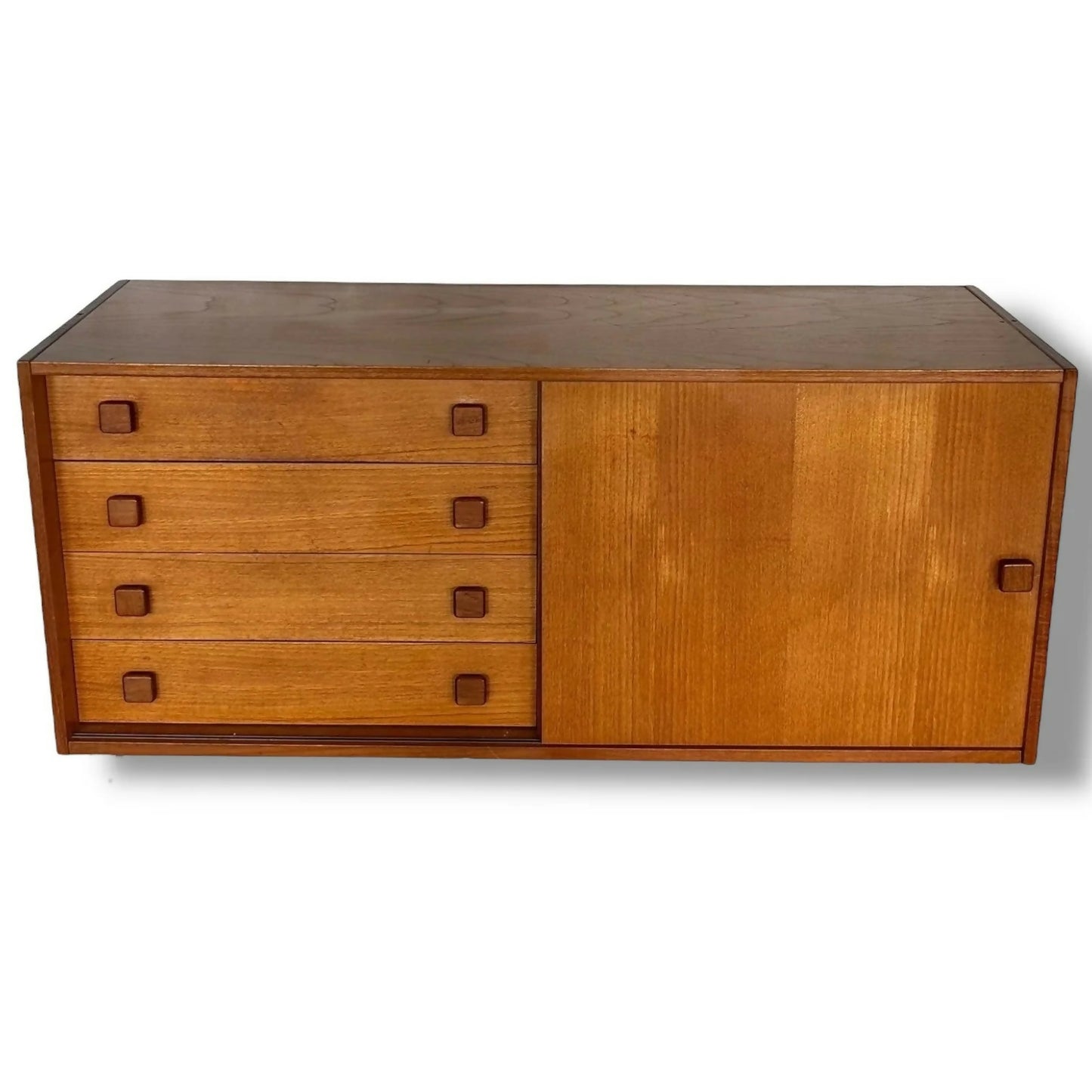 Domino Mobler Danish Teak Credenza | Mid-Century Modern Sideboard Cabinet