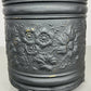 Plant Pot Vintage French Painted Brass Floral Jardiniere Planter LOT 6472