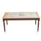 Regency style Rattan and Mahogany coffee table