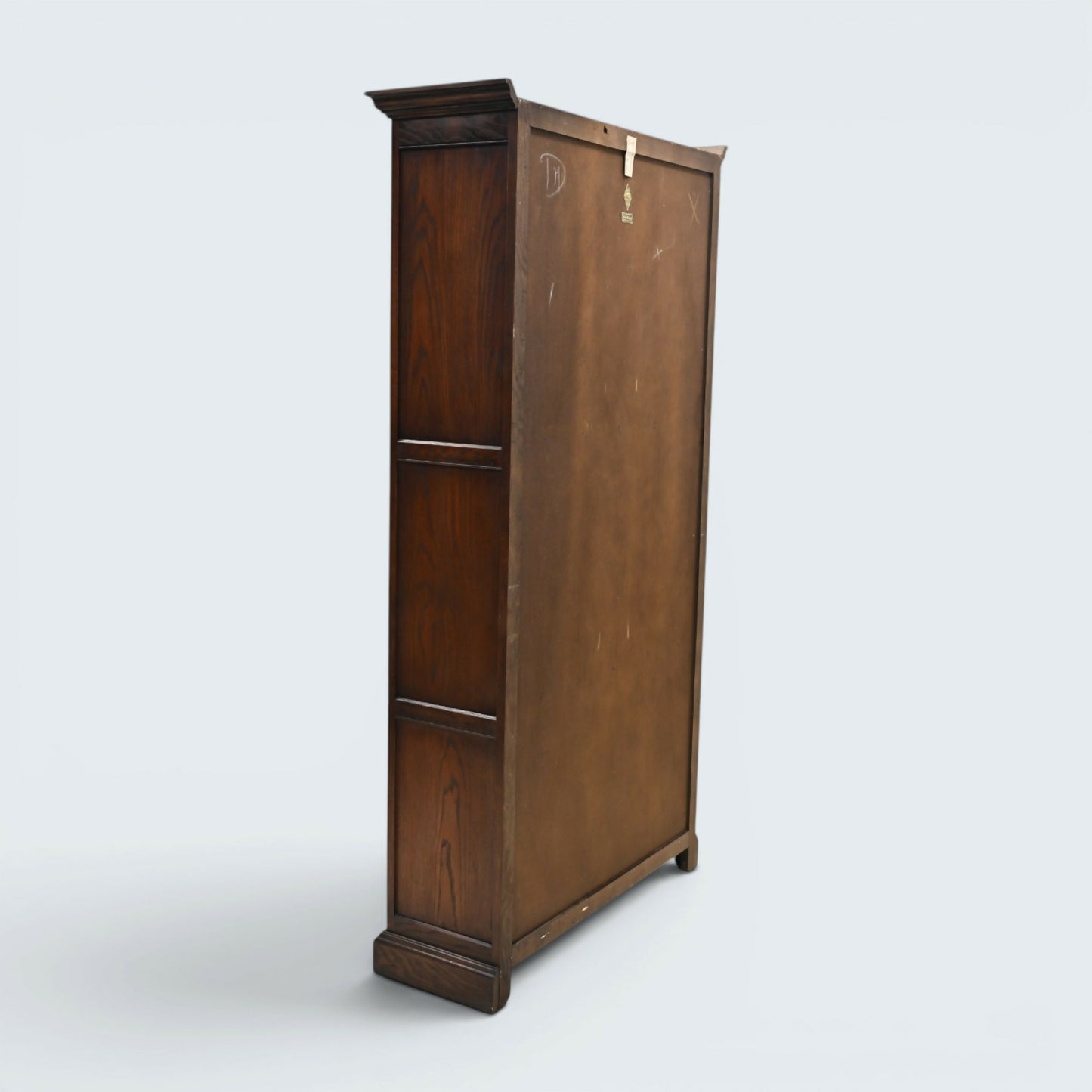 Old Charm Tall Bookcase Finish 5 Shelves Tudor Brown Carvings FREE UK Delivery*