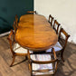 Regency Style Mahogany Twin Pedestal Table with Eight Chairsxx